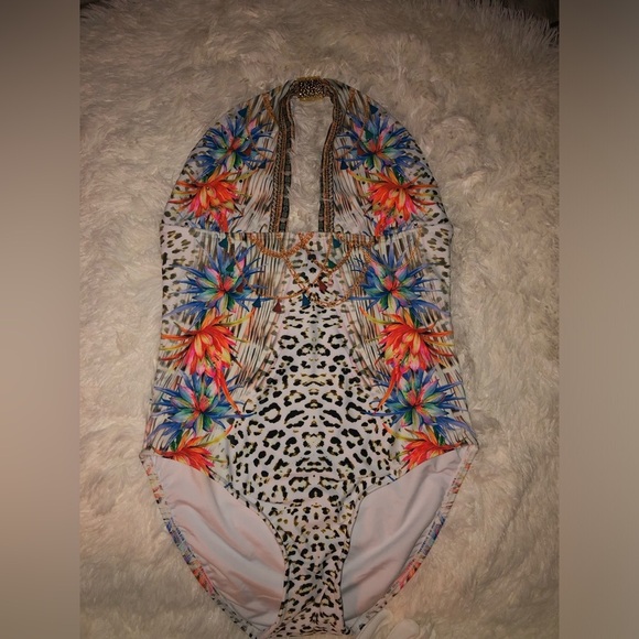 VENUS Leopard Floral One Piece Swimsuit - Picture 2 of 13